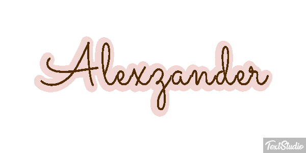 Alexzander Text effect