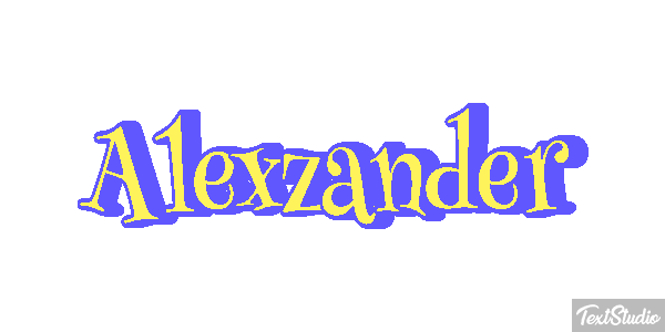 Alexzander Text effect