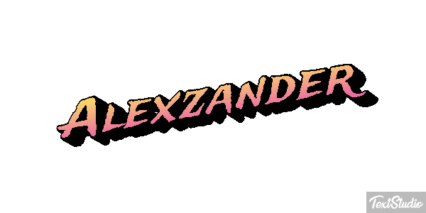 Alexzander Text effect