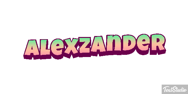 Alexzander Text effect