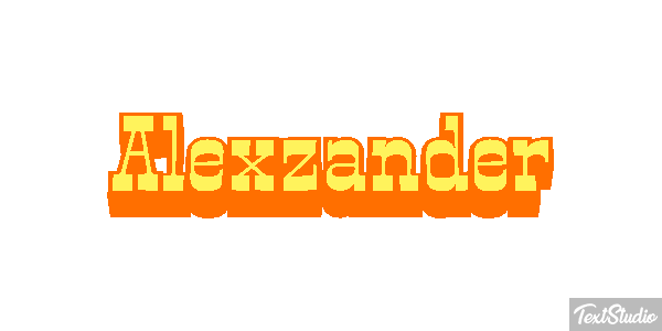 Alexzander Text effect