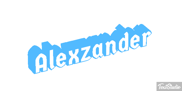 Alexzander Text effect