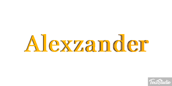 Alexzander Text effect