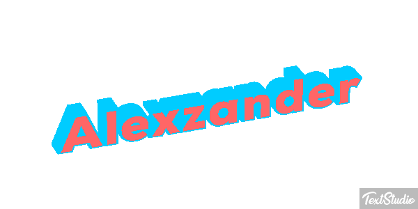 Alexzander Text effect