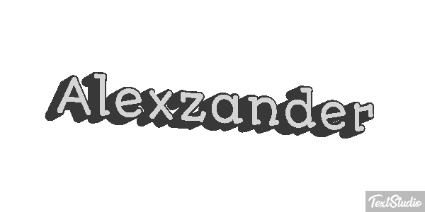 Alexzander Text effect