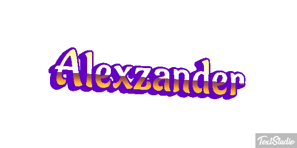 Alexzander Text effect