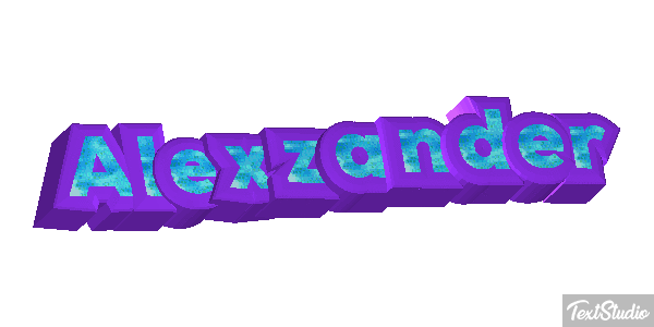 Alexzander Text effect