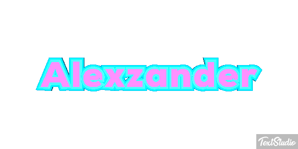 Alexzander Text effect