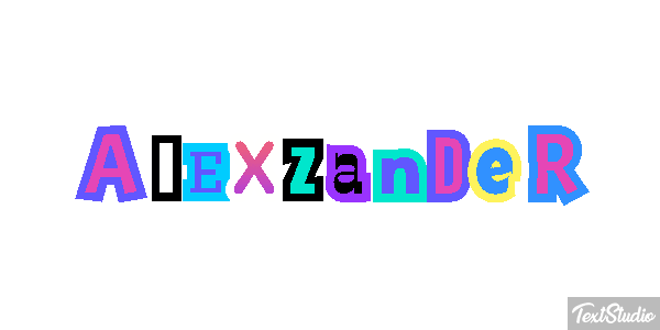 Alexzander Text effect