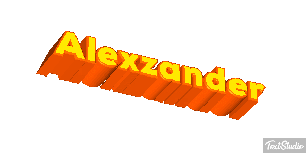 Alexzander Text effect