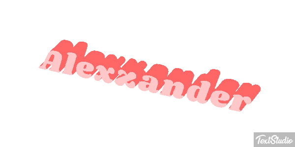 Alexzander Text effect