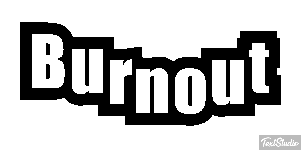 Burnout Effetto testo