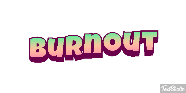 Burnout Effetto testo