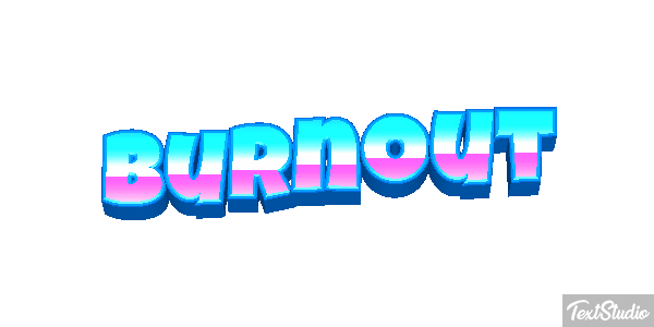 Burnout Effetto testo