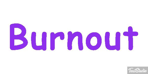 Burnout Effetto testo