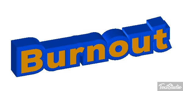 Burnout Effetto testo