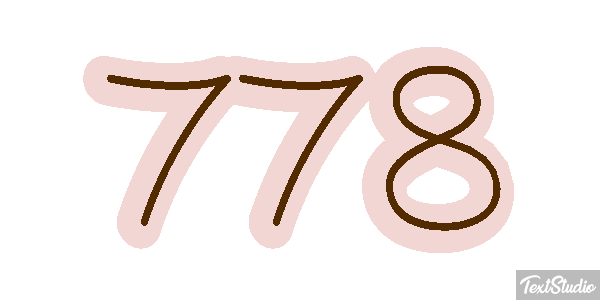 778 Efekt tekstowy