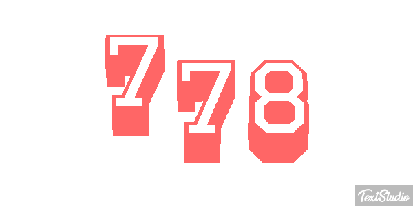 778 Efekt tekstowy