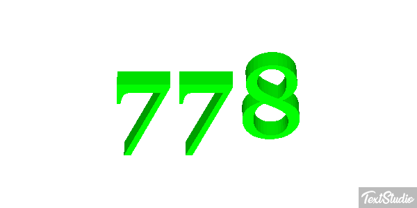 778 Efekt tekstowy