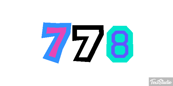 778 Efekt tekstowy