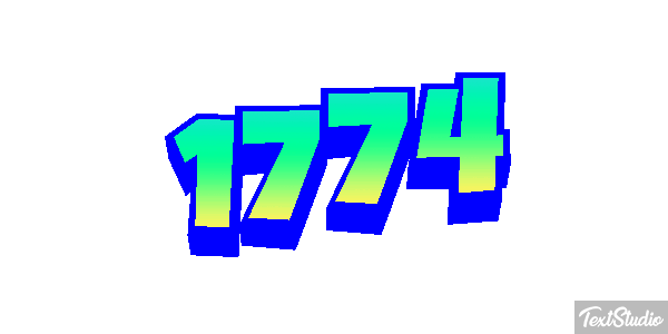 1774 Text effect