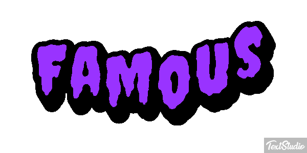 Famous Efekt tekstowy
