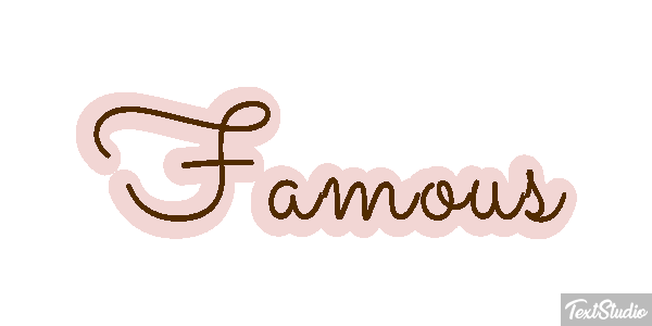 Famous Efekt tekstowy