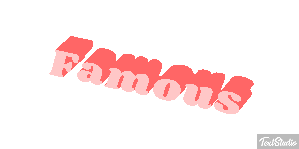 Famous Efekt tekstowy