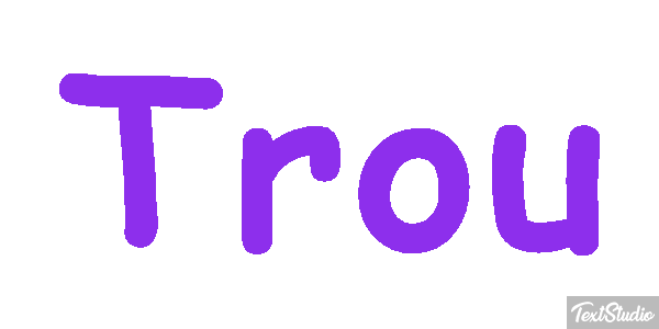Trou Effet de texte
