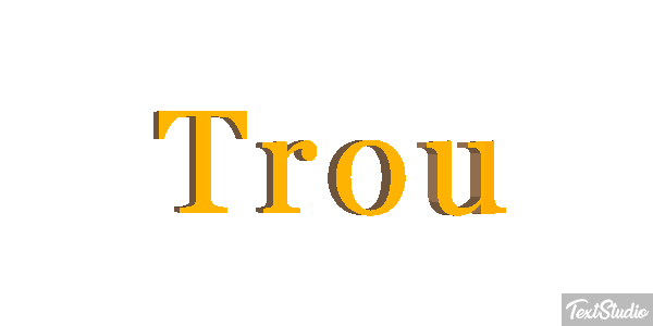 Trou Effet de texte