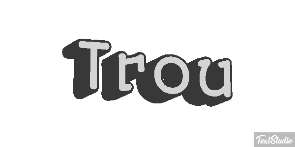 Trou Effet de texte