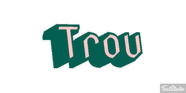 Trou Effet de texte