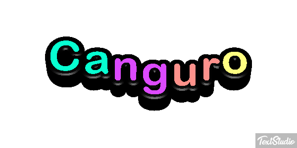 Canguro Efecto de texto