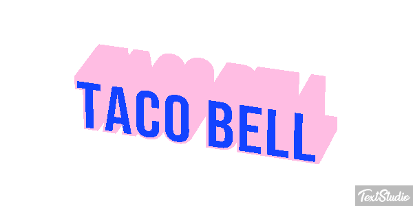 Taco Bell Tekst effect
