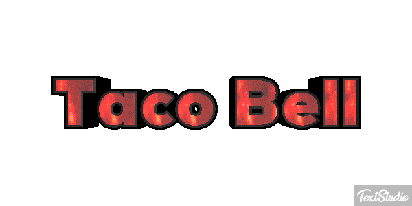 Taco Bell Tekst effect
