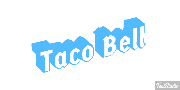Taco Bell Tekst effect