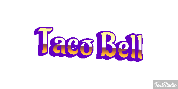 Taco Bell Tekst effect