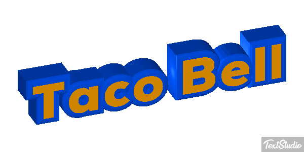Taco Bell Tekst effect