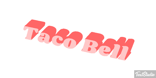 Taco Bell Tekst effect