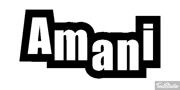 Amani Text effect