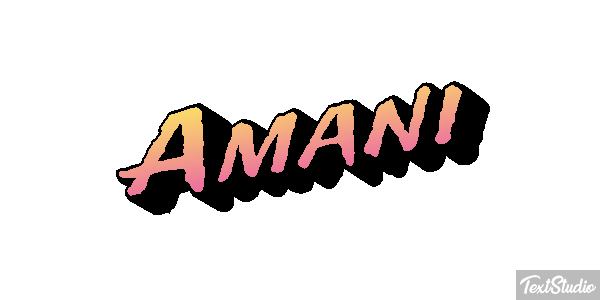 Amani Text effect