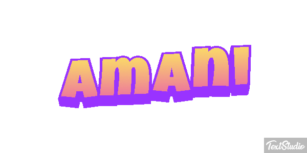 Amani Text effect