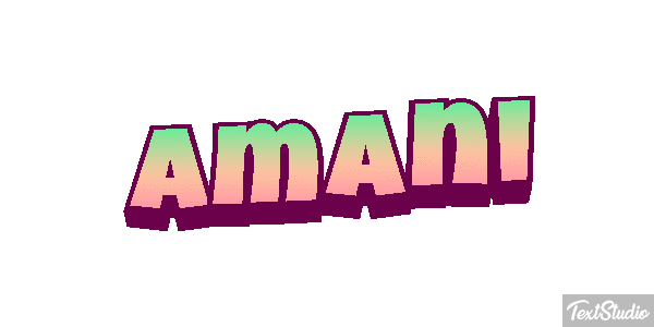 Amani Text effect