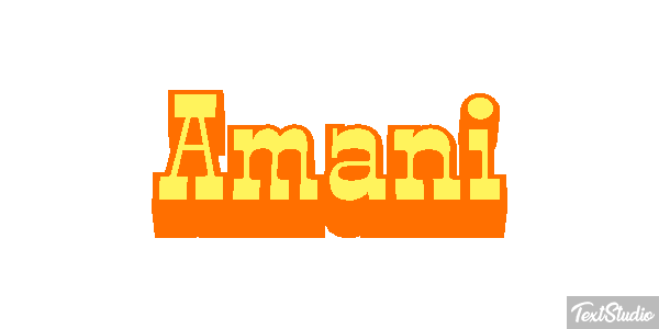 Amani Text effect