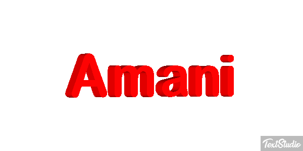 Amani Text effect