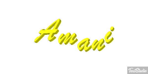 Amani Text effect