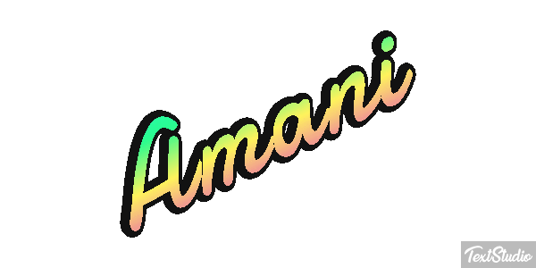 Amani Text effect