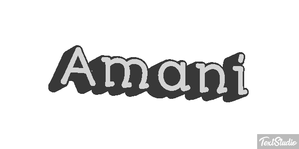Amani Text effect