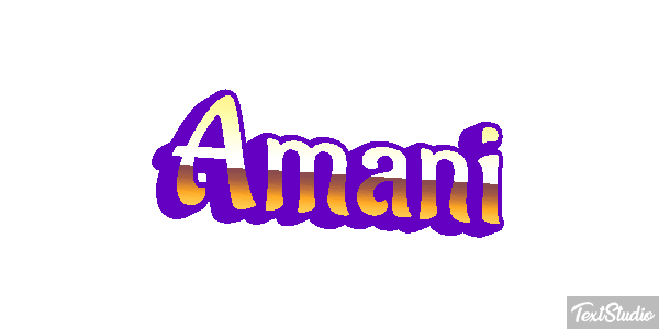 Amani Text effect