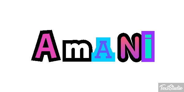 Amani Text effect
